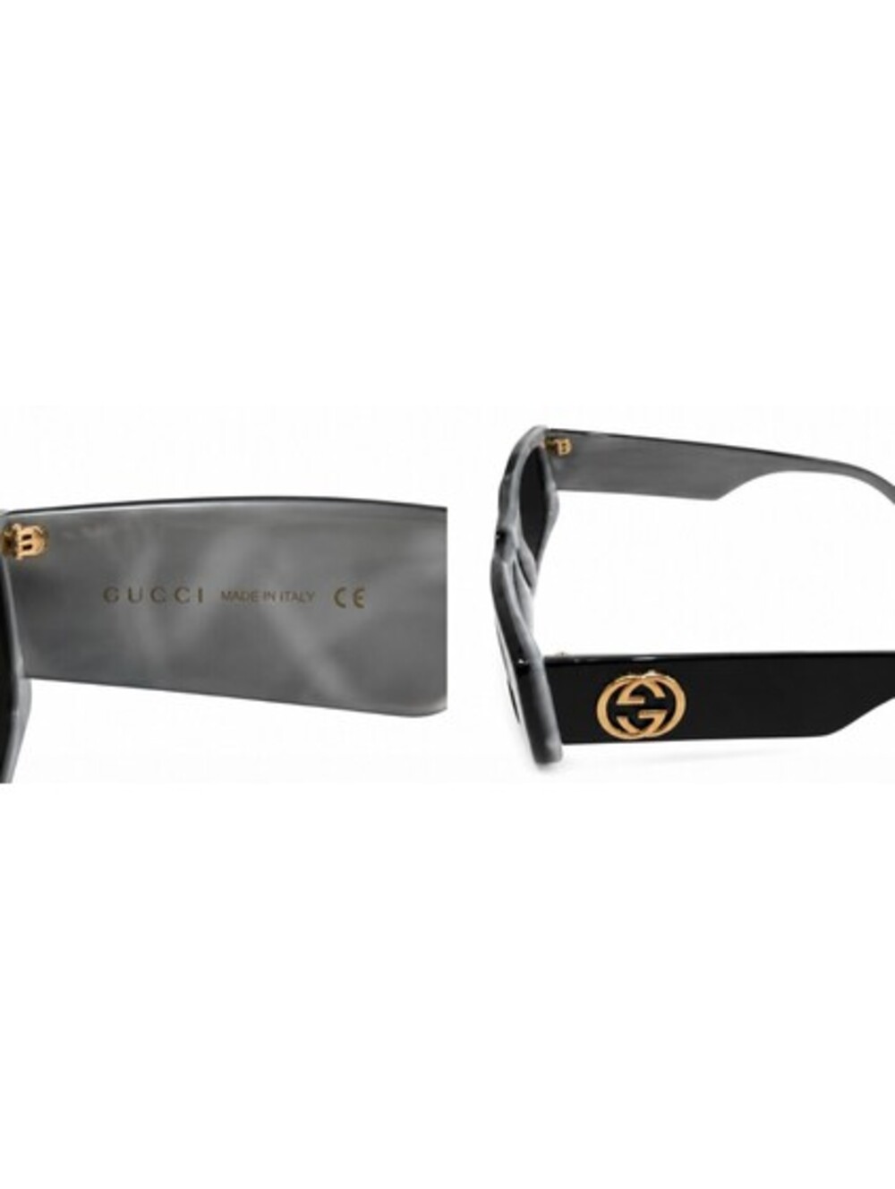 Gucci black rectangular sunglasses with case - Picture 3 of 3